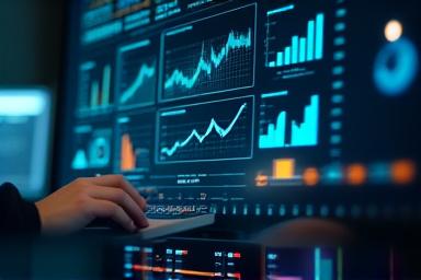 Dashboard med grafer och nyckeltal